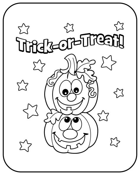 Halloween Cards To Color - 15 Free PDF Printables | Printablee