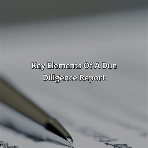 How To Write A Due Diligence Report For Investment Purposes Retire Gen Z