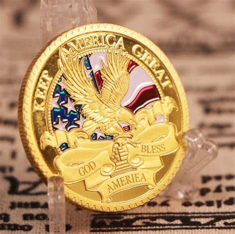 Trump 2020 Gold Plated Keep America Great Coin – Donald Trump Store USA