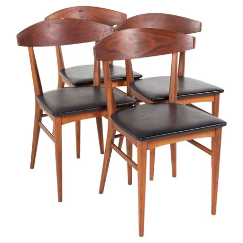 Six Mid Century Modern Dining Chairs By Lane Furniture At 1stdibs