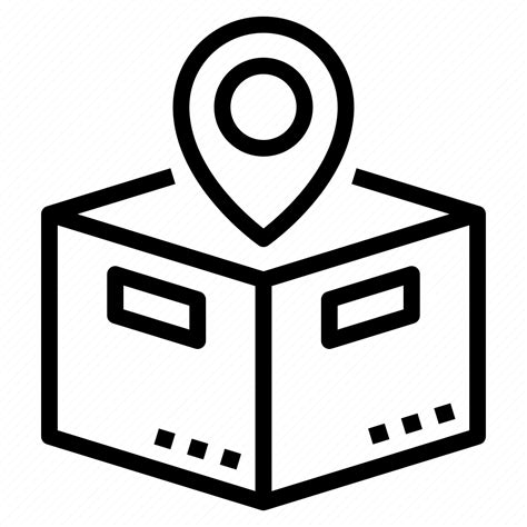 Delivery Location Logistics Package Tracking Icon Download On