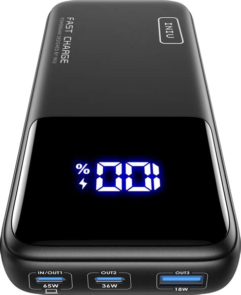 Baseus Power Bank 12000mah 65w Pd Fast Charging Portable