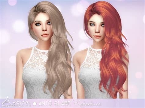 Anto Glare Hair Retexture Sims 4 Hair