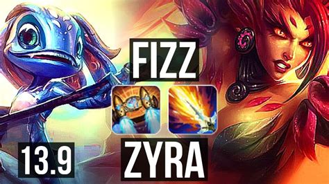 Fizz Vs Zyra Mid M Mastery Solo Kills Games