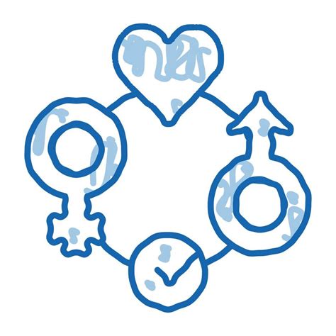 Gender Tolerance Doodle Icon Hand Drawn Illustration 17797242 Vector