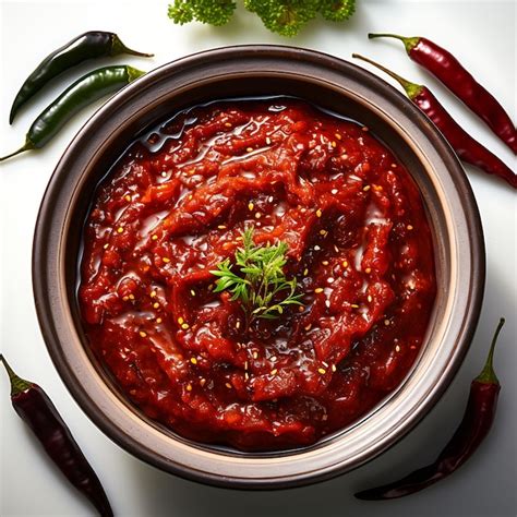 Premium Ai Image Isolated Of Gochujang A Spicy And Savory Korean