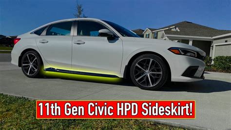 Diy Hpd Side Underbody Spoiler 2023 Honda Civic 11th Gen Civic Youtube