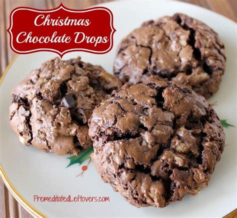 Christmas Chocolate Drop Cookies Recipe With Dove Promises Dark Chocolate