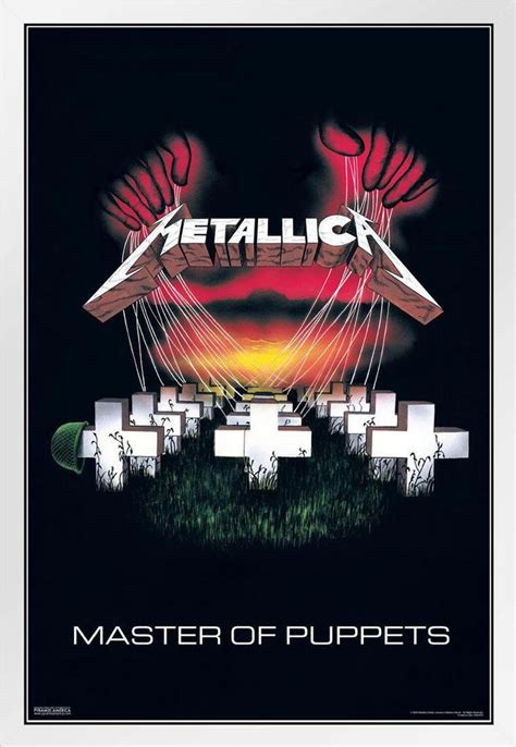 Metallica Master of Puppets Album Cover Retro Vintage Heavy Metal Rock ...