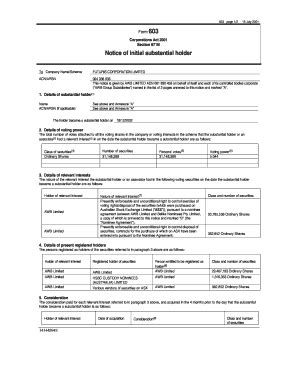 Fillable Online Form 603 AWB Limited Fax Email Print PdfFiller