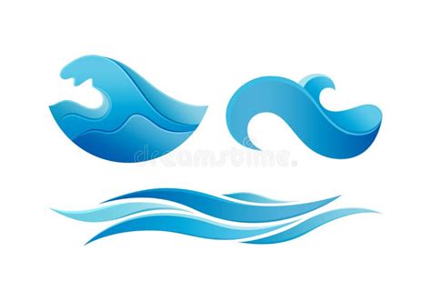 Ocean Wave Logo Design stock vector. Illustration of company - 59316269