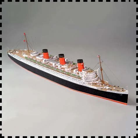 Scale British Royal Mail Steamer Rms Queen Mary Ocean Liner Paper