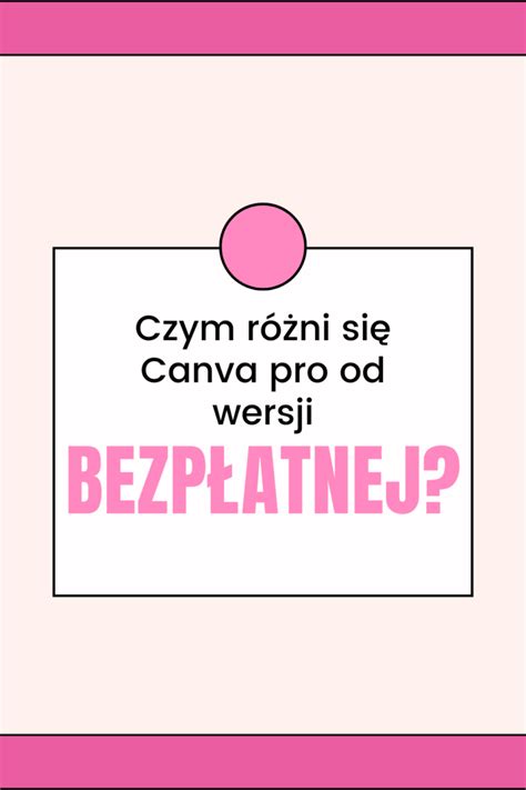 Czym R Ni Si Canva Bezp Atna Od Wersji Pro Grafika Dla Laika