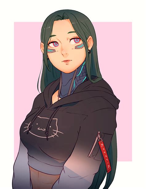 Koyorin 🍎 On Twitter Cyberpunk Anime Cyberpunk Character Character Art