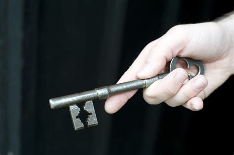 Hand Holding A Large Antique Style Key 7237 Stockarch Free Stock