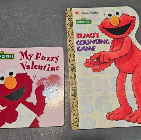 Sesame Street Toys Elmo Sesame Street Lot Of 2 Books My Fuzzy