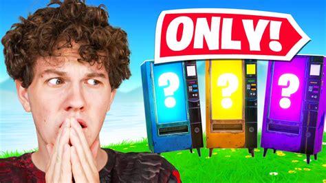 Fortnite Only Vending Machine Challenge Youtube