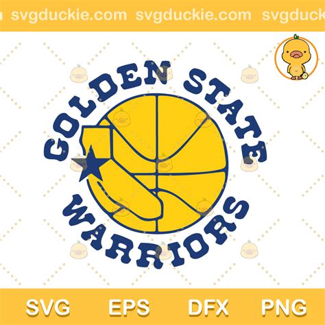 Golden State Warriors Gold Blooded Star SVG PNG EPS DXF