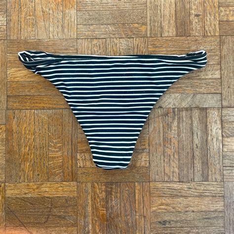 Mikoh Miyako Bikini Bottom In Classic Stripe Gem