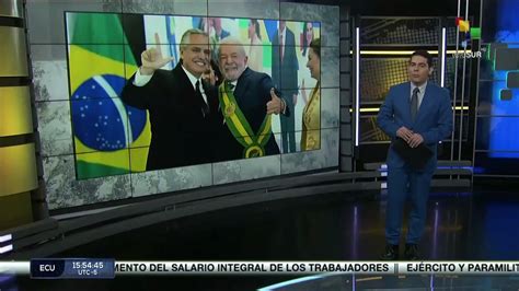 Presidente Lula Da Silva Recibe A Su Hom Logo Argentino Alberto