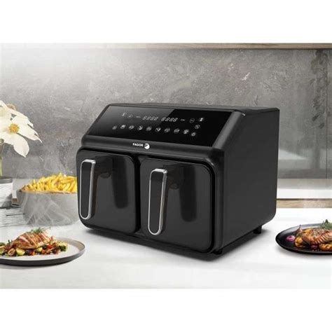 Friteuse sans huile Airfryer 8L Fagor 2 cuves de 4L 2200W Noir à 69