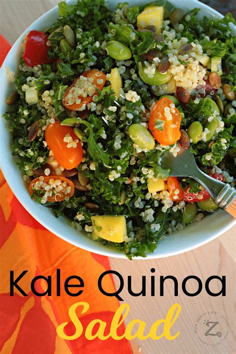 Kale Quinoa Salad - Our Zesty Life