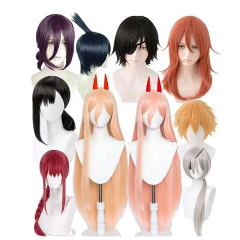 Pelucas De Cosplay De Motosierra De Anime Para Hombre Peluca De Cabello