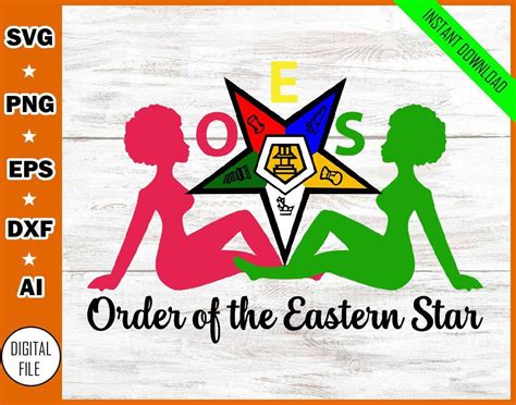 Oes Sisters Svg Masonic Order Of The Eastern Star Svg Oes Etsy