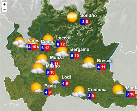 METEO Lombardia ALLERTA METEO GIALLA per Lunedì 2 dicembre 2019 più