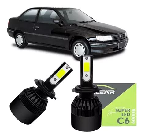 Super Led Branca Farol Alto E Baixo Vw Logus Todos Frete grátis