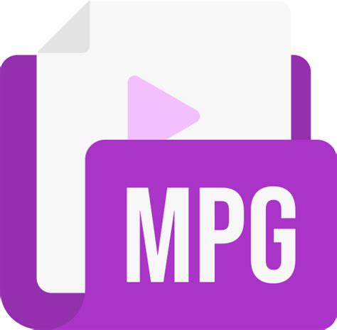 Icono De Formato De Archivo Mpg Generic Color Fill