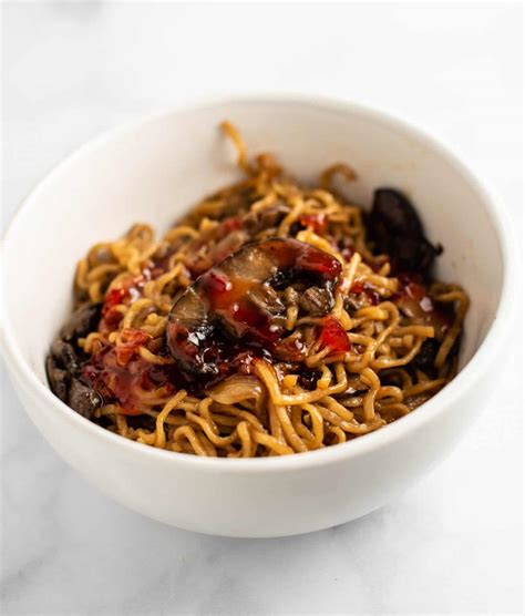 Asian Mushroom Ramen Noodles Recipe Build Your Bite