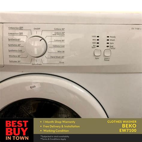 Must Buy Beko 7kg Front Loader Washing Machine For Sale Ew7100 1 Tv