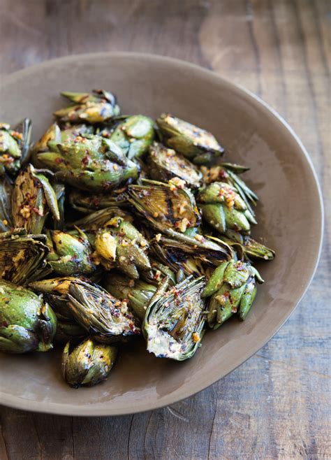 Grilled Baby Artichokes With Spicy Garlic Butter Williams Sonoma Taste