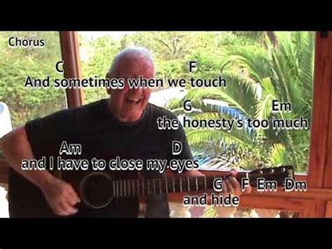 Sometimes When We Touch Dan Hill Cover Guitar Lesson Play Along With