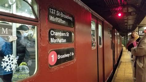 Mta Holiday Train Of Many Colors At Street Columbus Circle