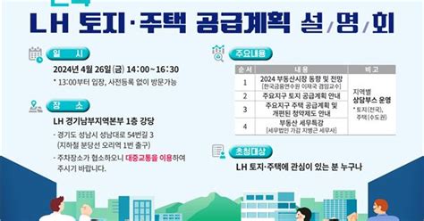 Lh 올해 아파트 5169호 분양 26일 공급계획 설명회 조선비즈