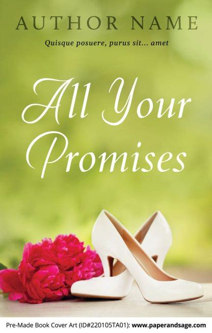 Premade Book Cover #220105TA01 (All Your Promises) – Paper and Sage