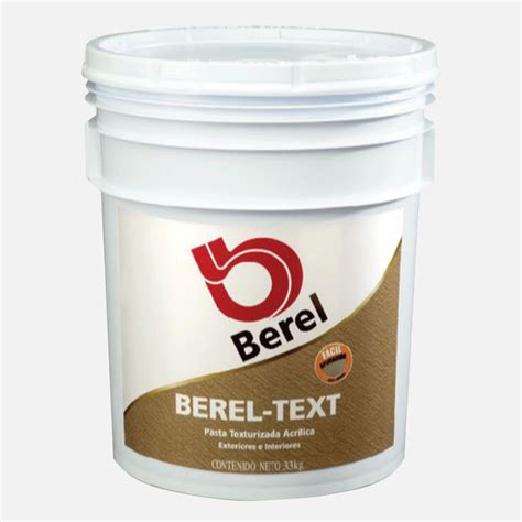 Berel Text Pasta Acr Lica Texturizada Grano Medio Colores Liquidos