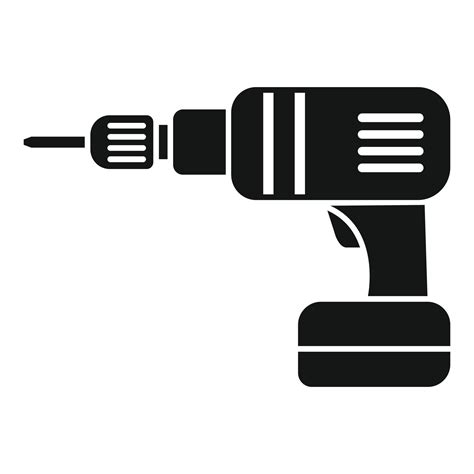 Electric Drill Icon Simple Style 14650426 Vector Art At Vecteezy