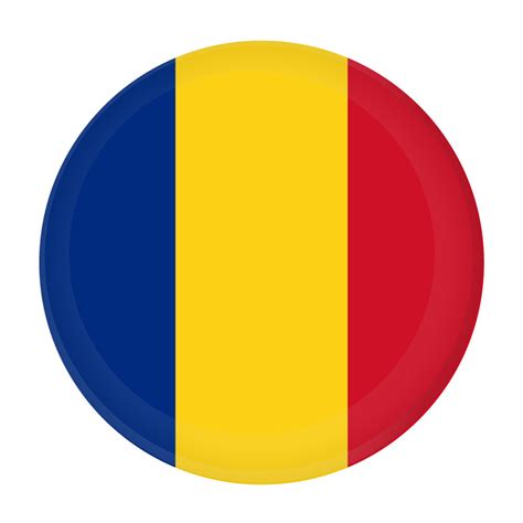 Flag of Romania Button Badge | 5cm Country Pin Badge Flags