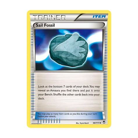 Sail Fossil Uncommon Furious Fists Pokemon Kart Gorilla