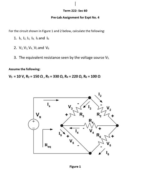 Solved Pre Lab Assignment For Expt No For The Circuit Chegg