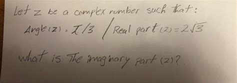 Solved Let Z Be A Complex Number Such That Angk Iz Chegg