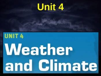 Science Fusion Unit 4 Lesson 1 Elements Of Weather Notes By Steve Kerst