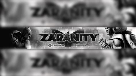 Zaranity Youtube Revamp Banner - Batman Concept on Behance