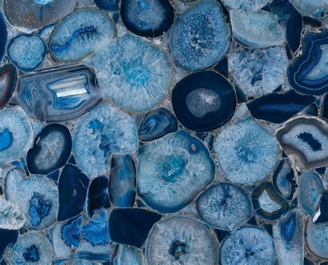 Blue Agate Slab And Tiles Natural Aura House