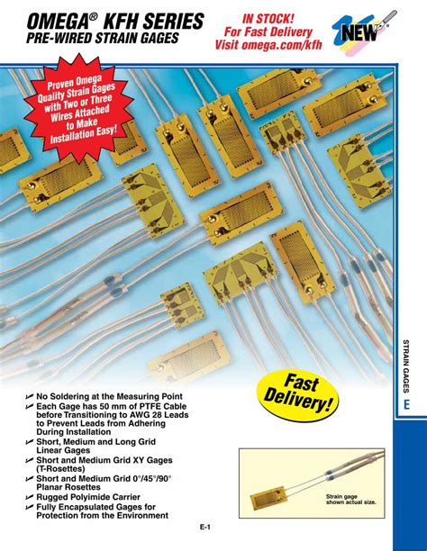 Pdf Pre Wired Strain Gages · Pre Wired Strain Gages Precision Linear Pattern Linear