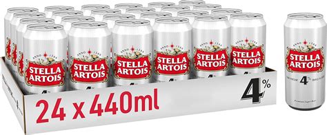 Stella Artois Premium Belgian Style Lager Beer X Ml Cans Abv