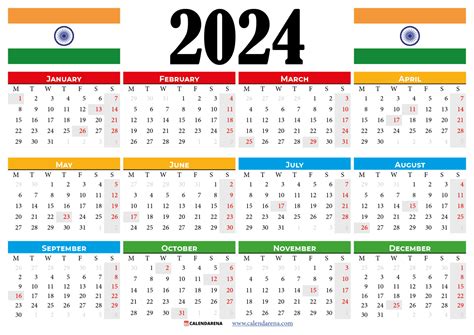 Calendar 2024 India With Holidays And Festivals